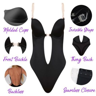 Backless Body Shaper Bra,backless body shaper,backless bodysuit bra,backless shapewear,Backless strapless shapewear