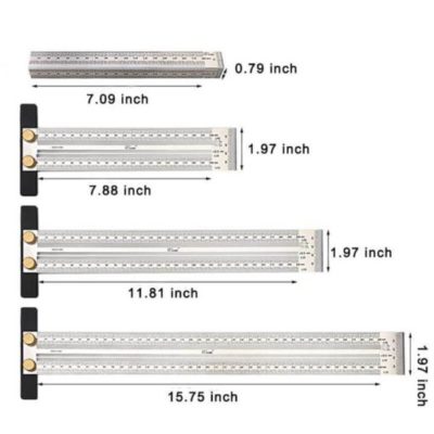 Two Shapes Precision Woodworking Ruler