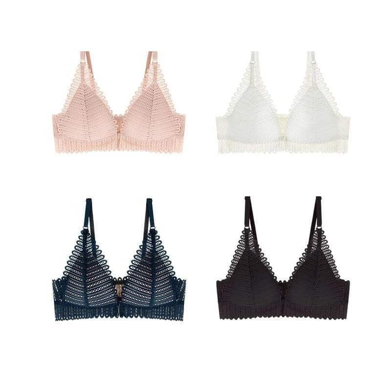 Breathy Front Buckle Lace Bra - Not sold in stores