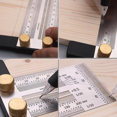 Two Shapes Precision Woodworking Ruler