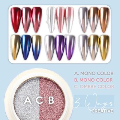 NailIt 2-Tone Mirror Chrome Powder