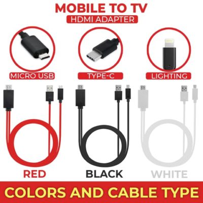 Mobile to TV HDMI Adapter