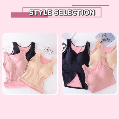 Velvet Thermal Lace Sleeveless InnerWear