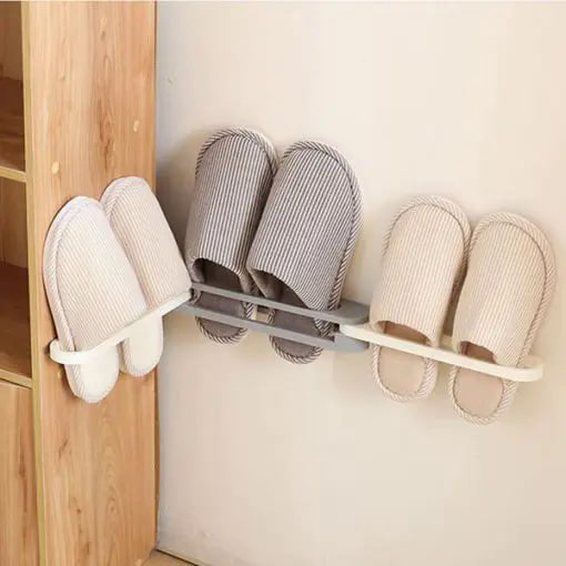 Wall Mounted Folding Slippers Rack - Buy Today Get 55% Discount - MOLOOCO
