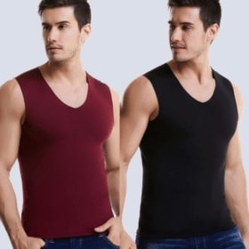 Dual Side Fleece V-neck Vest