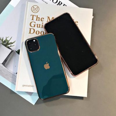 Luxury Electroplated Bumper Glossy Cover With Logo for iphone