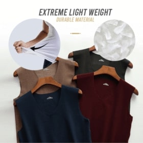 Dual Side Fleece V-neck Vest