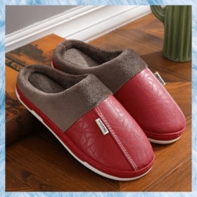 Waterproof PU Warm Slipper