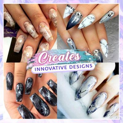 Nailtural Instant Marble Foil Stickers