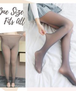 45 Legs Fake Translucent Warm Fleece Double Layer Fake Translucent