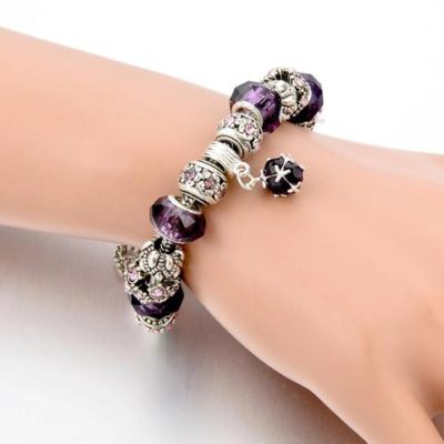 Amethyst Crystal Birthstones Bracelet,birthstone bracelets,accutron bracelet,adjustable paracord bracelet,hwlf bracelet