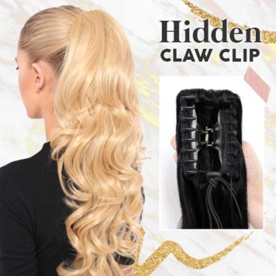 Pump-Hair Clip In Wavy Ponytail,wavy clip in ponytail,cute wavy ponytails,side wavy ponytail,wavy high ponytail