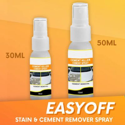 EasyOff Stain & Cement Remover Spray,spray them with oven cleaner,transmission fluid stains,stains from concrete,unsightly grease oil