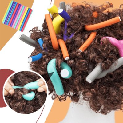 FlexiRoll Heatless Hair Curler,hair rollers,tighter curls,beach waves,curling wand