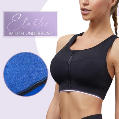 Front Closure Sports Bra,Popsy Front Closure Sports Bra,zip front sports bra,zip sports bra,zip up sports bra