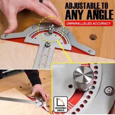 Adjustable Woodworkers Edge Ruler,T-Ruler,Angle ruler