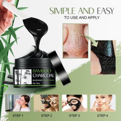 Bamboo Charcoal Blackhead Peel Off Mask,Peel Off Mask,black mask,face mask,blackhead removal mask