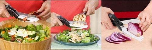 Clever Cutter,Stainless Steel Blade,2 in 1 Food Chopper,Food Chopper,Clever Cutter 2 in 1