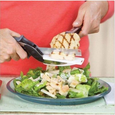 Clever Cutter,Stainless Steel Blade,2 in 1 Food Chopper,Food Chopper,Clever Cutter 2 in 1