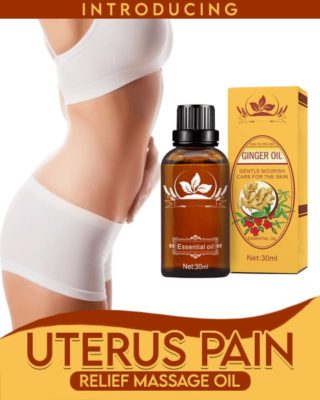 Uterus Pain Relief Massage Oil,Pain Relief Massage Oil,Massage Oil,Pain Relief Massage,Ginger Essential Oil