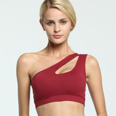 One Shoulder Wireless Sports Bra,One Shoulder,Wireless Sports Bra,Sports Bra,Wireless Sports