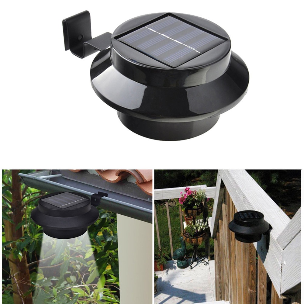 solar powered gutter ufo light