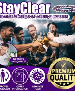 StayClear Anti-Flush Hangover Amethyst Bracelet,Anti-Flush Hangover Amethyst Bracelet,Hangover Amethyst Bracelet,Amethyst Bracelet,StayClear Anti-Flush Hangover