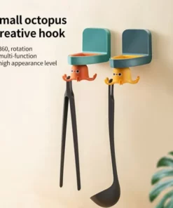 Octopus Hook,Hook Organizer,Octopus Hook Organizer,Drill-Free Octopus Hook Organizer