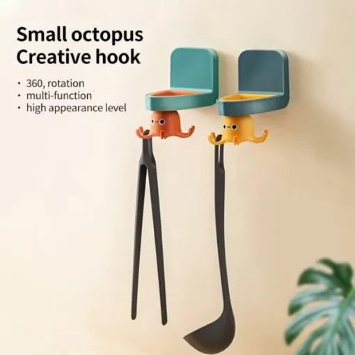 Octopus Hook,Hook Organizer,Octopus Hook Organizer,Drill-Free Octopus Hook Organizer