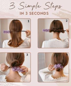 Bun Maker,Stunning 3 Sec Floral Bun Maker