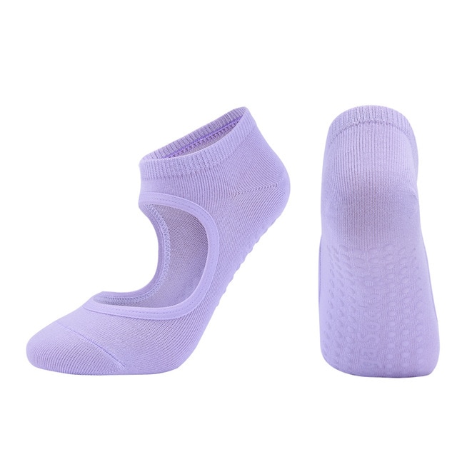 Non-Slip Breathable Backless Yoga Socks