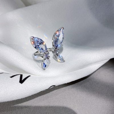 Butterfly Ring,3D Butterfly,Adjustable 3D Butterfly Ring