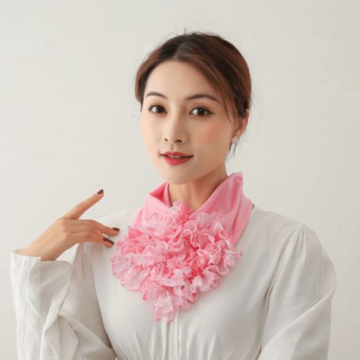 Lace Scarf,Flower Collar,Scarf Flower,Fashion Lace Scarf Flower Collar