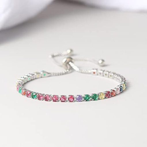 Tourmaline Bracelet,Rainbow Tourmaline Bracelet,Rainbow Tourmaline,Delicate Rainbow Tourmaline Bracelet