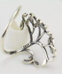 Green Branches,Branches Leaves,Adjustable Ring,Green Branches Leaves Adjustable Ring