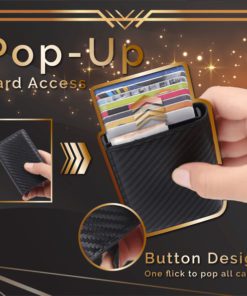 Pop-Up Wallet,RFID Ultra Slim Pop-Up Wallet