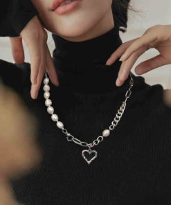 Heart Choker,Pearl-Heart,Baroque Pearl