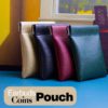 Organizer Pouch,Snap Closure Leather Organizer Pouch