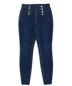 Double Breasted High Waist Skinny Jeans,High Waist Skinny Jeans,Skinny Jeans