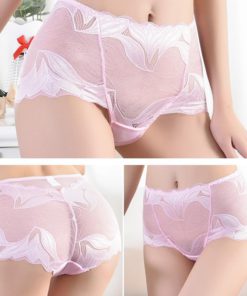 Women Embroidery Lace Panties