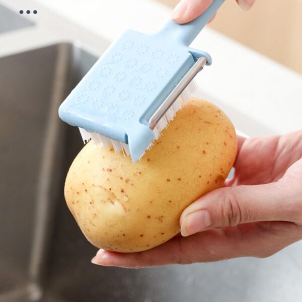 1pc Kitchen Fruit And Vegetable Cleaning Brush, Potato Vegetable Cleaning  Brush