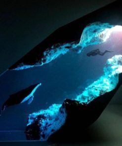 Diver Whale Night Light