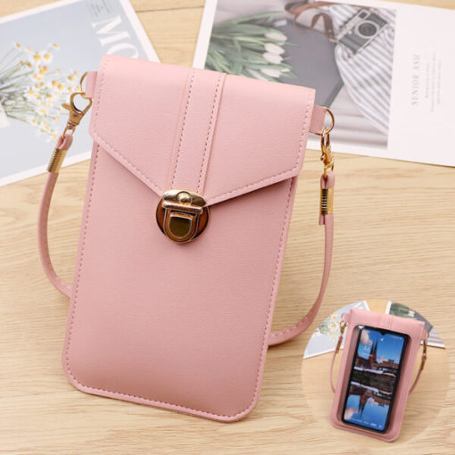 Touchable Leather Change Phone Bag