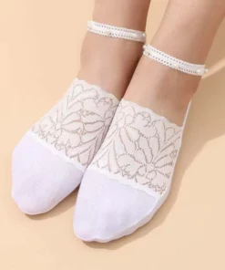 Pearl Lace Socks