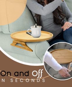 Sofa Armrest Wooden Tray