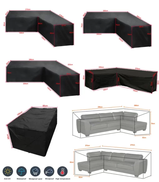 L Shape Corner Cover - Php Sofa Set