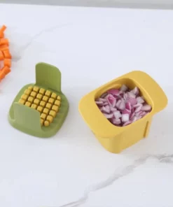 Mini kitchen hand press vegetable cutter