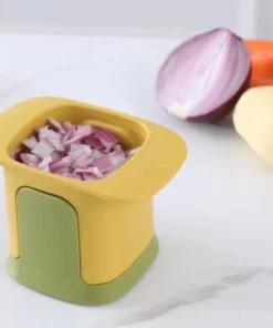 Mini kitchen hand press vegetable cutter