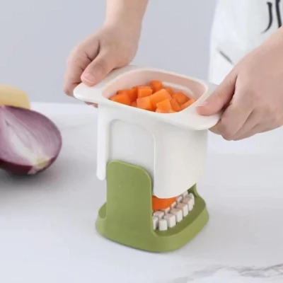 Mini kitchen hand press vegetable cutter