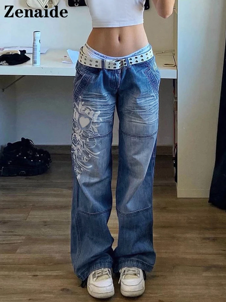 Women's Fashion Korean Style 6 Pockets Cargo Mom Jeans Baggy Pants* 2740 |  Lazada PH